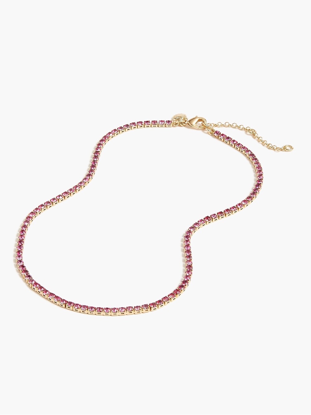 NWOT J crew Crystal tennis necklace Wild Azalea